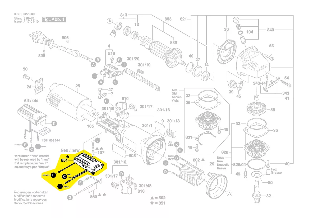 Variateur de vitesse réf. 1 607 233 290 Bosch